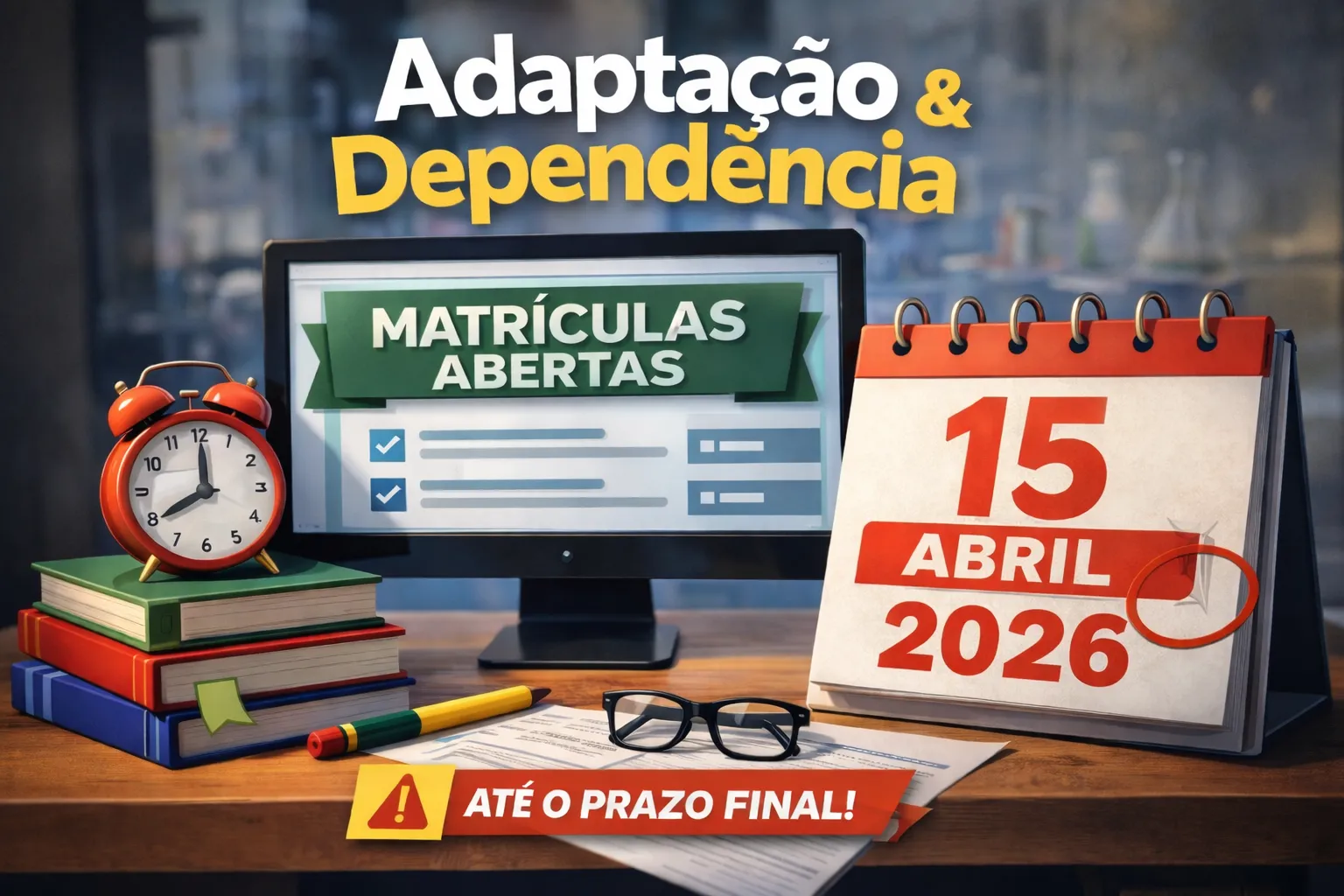 Matrículas em Adaptações e Dependências já estão disponíveis no Portal