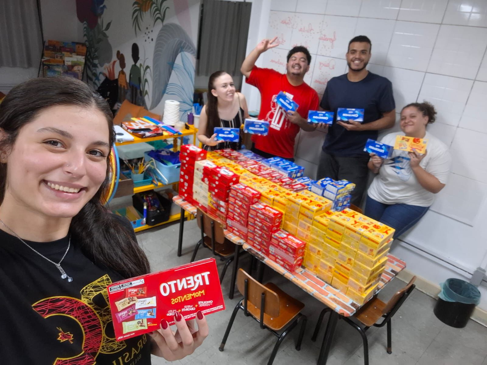 Pedagogia na prática: alunos lideram ação de Páscoa na Campos Salles